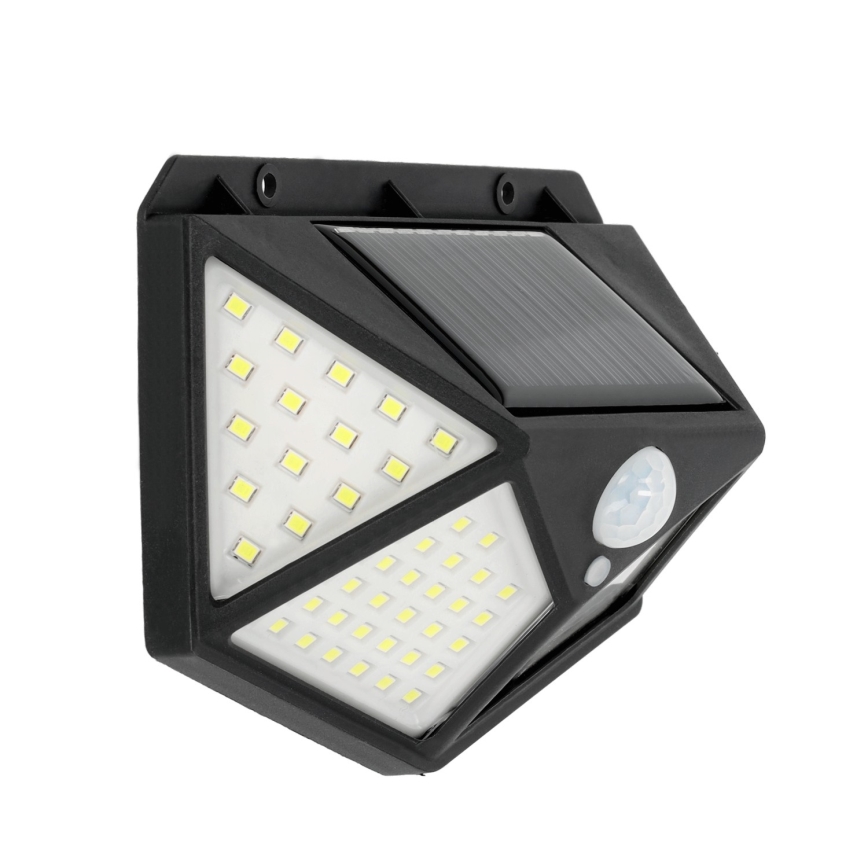 Світлодіодний настінний світильник з датчиком на сонячній батареї LED/1W/3,7V 6500K IP44