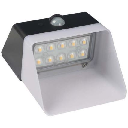 Світлодіодний настінний світильник з датчиком на сонячній батареї LED/2W/3,7V 4000K IP65
