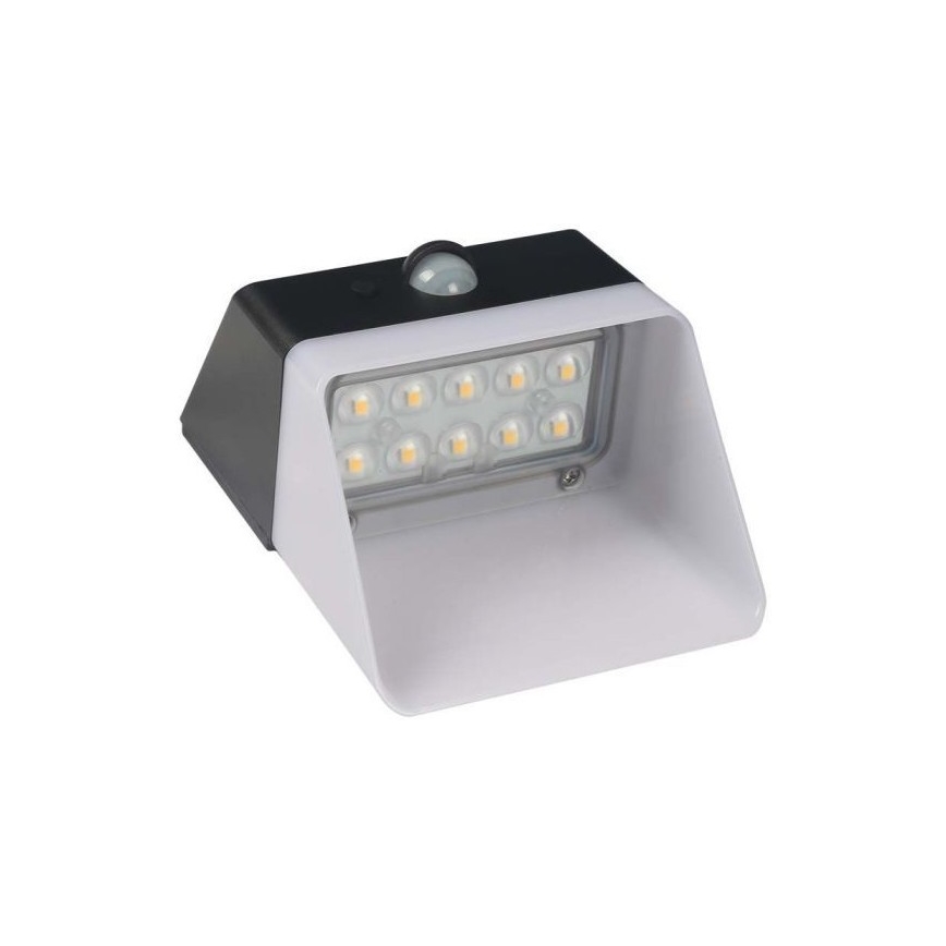 Світлодіодний настінний світильник з датчиком на сонячній батареї LED/2W/3,7V 4000K IP65