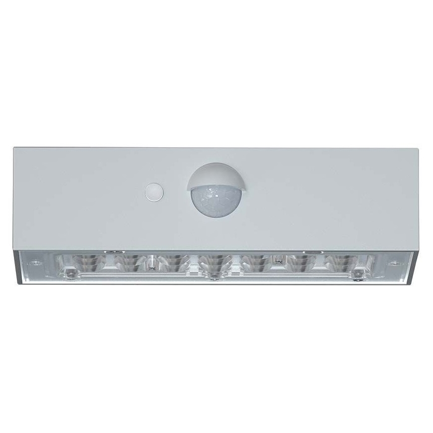 Світлодіодний настінний світильник з датчиком на сонячній батареї LED/3W/3,7V 3000K/4000K IP65 білий