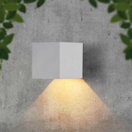 Світлодіодний настінний світильник з датчиком на сонячній батареї LED/3W/3,7V IP65 4000K 2600 mAh білий