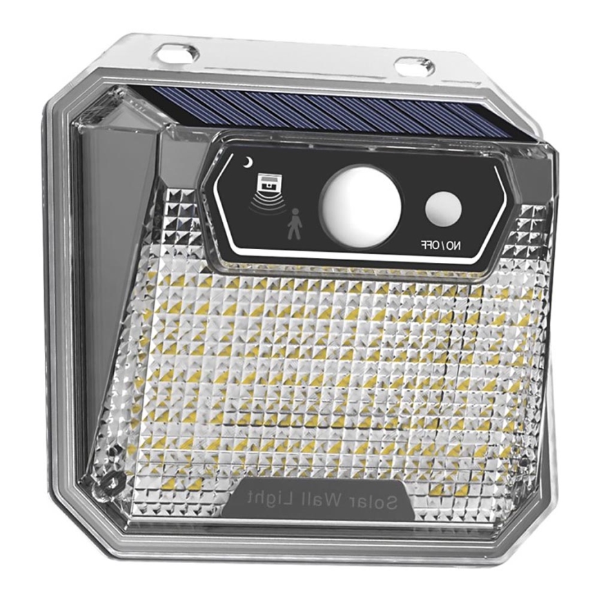 Світлодіодний настінний світильник з датчиком на сонячній батареї LED/3W/5,5V IP65 1200 mAh