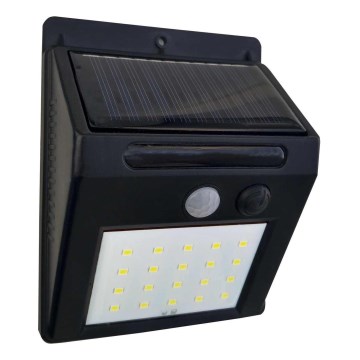 Світлодіодний настінний світильник з датчиком на сонячній батареї LED/3W IP44