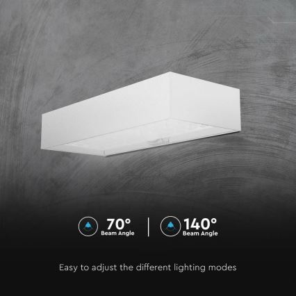 Світлодіодний настінний світильник з датчиком на сонячній батареї LED/6W/3,7V IP65 4000K білий