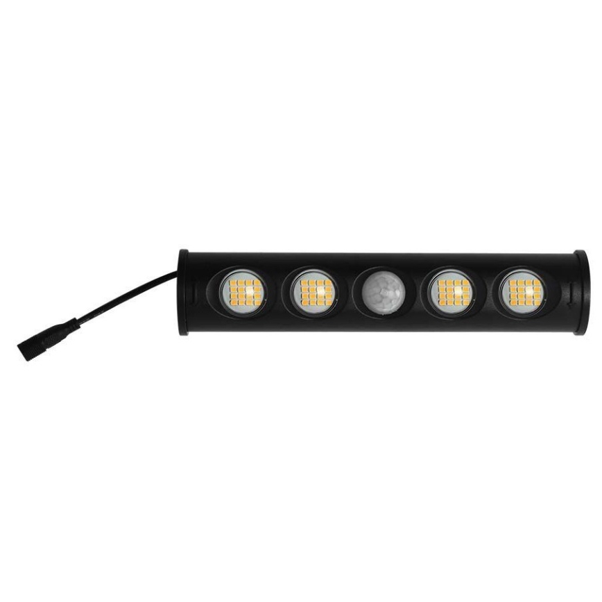 Світлодіодний настінний світильник з датчиком на сонячній батареї LED/8W/3,7V IP65 3000K