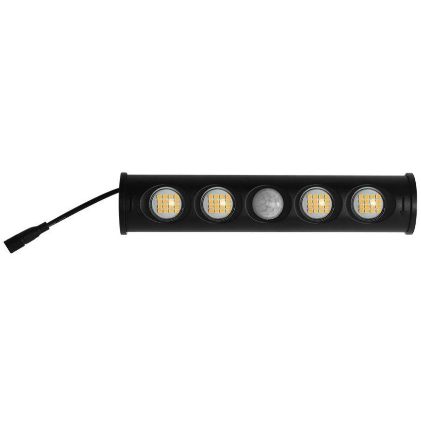 Світлодіодний настінний світильник з датчиком на сонячній батареї LED/8W/3,7V IP65 4000K
