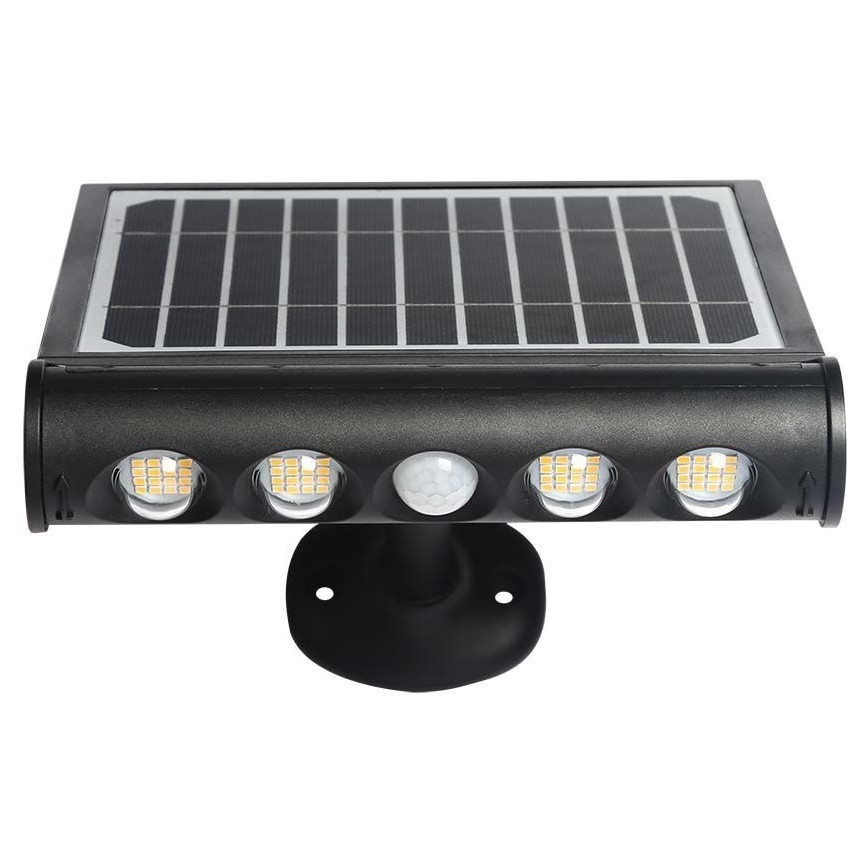 Світлодіодний настінний світильник з датчиком на сонячній батареї LED/8W/3,7V IP65 4000K
