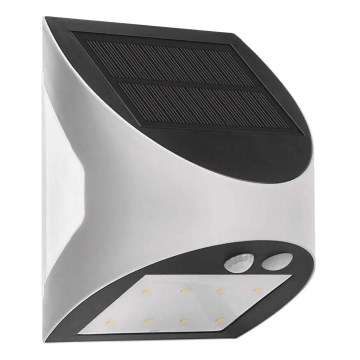 Світлодіодний настінний світильник з датчиком на сонячній батареї LUMI LED/3,7W IP54 білий
