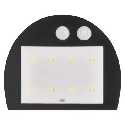 Світлодіодний настінний світильник з датчиком на сонячній батареї LUMI LED/3,7W IP54 білий