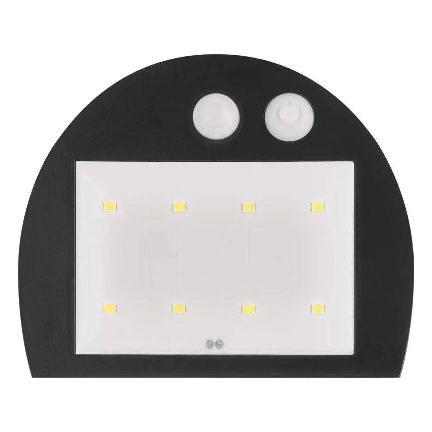Світлодіодний настінний світильник з датчиком на сонячній батареї LUMI LED/3,7W IP54 білий