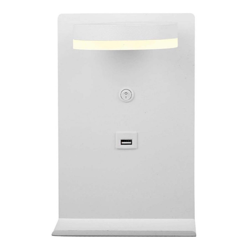 Світлодіодний настінний світильник з зарядкою COMPACT LED/4W/230V