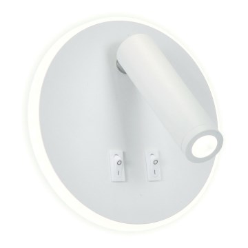 Світлодіодний настінний точковий світильник IRIS LED/12W/230V 3000K білий