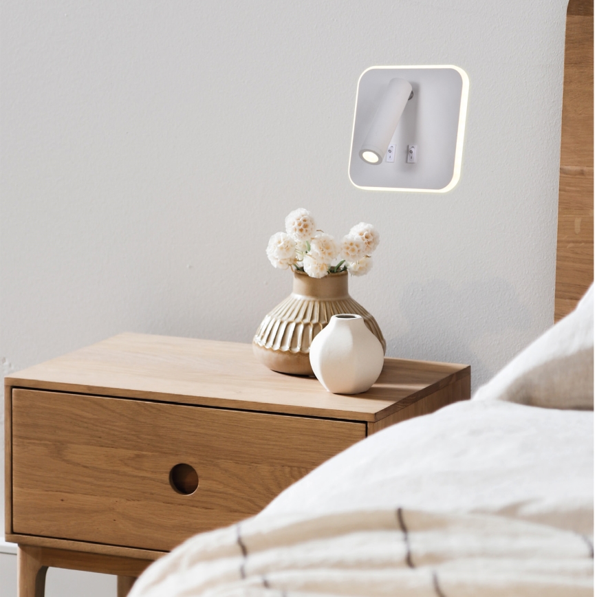 Світлодіодний настінний точковий світильник IRIS LED/14W/230V 3000K білий