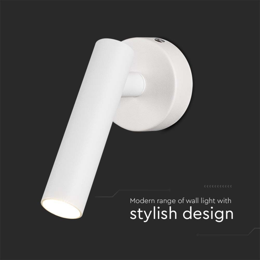 Світлодіодний настінний точковий світильник LED/2W/230V 4000K білий