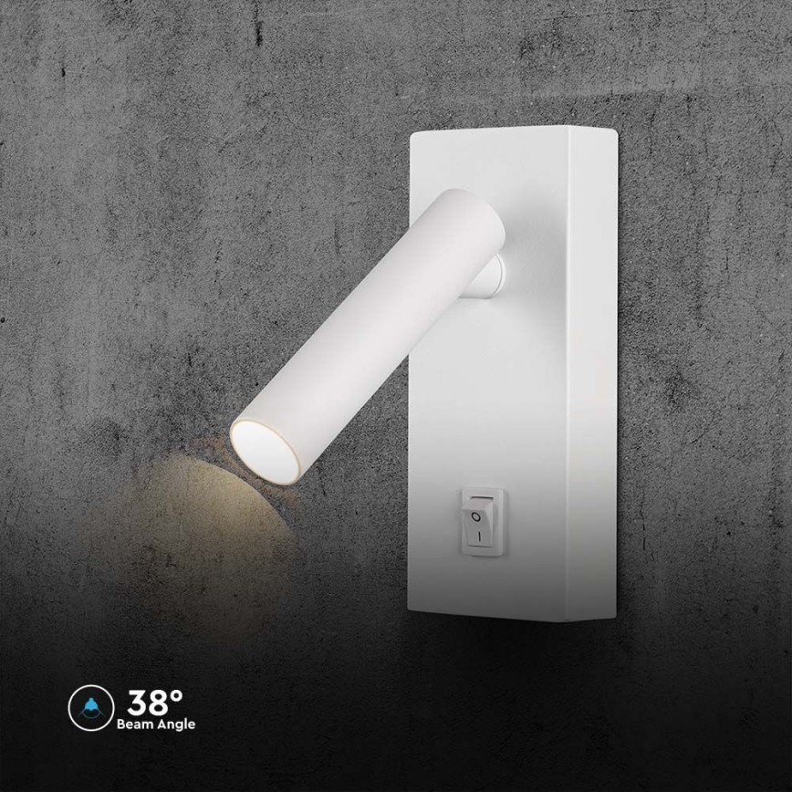 Світлодіодний настінний точковий світильник LED/2W/230V 4000K білий