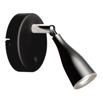 Світлодіодний настінний точковий світильник LED/4,5W/230V 4000K чорний