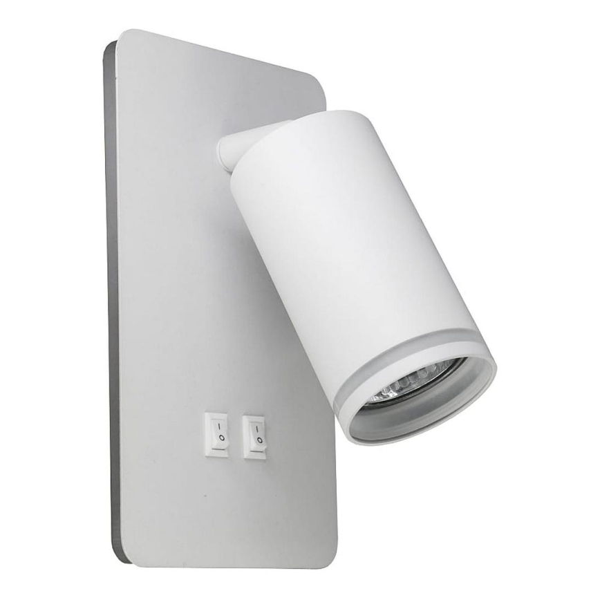 Світлодіодний настінний точковий світильник PARIS 1xGU10/10W/230V + LED/6W/230V білий
