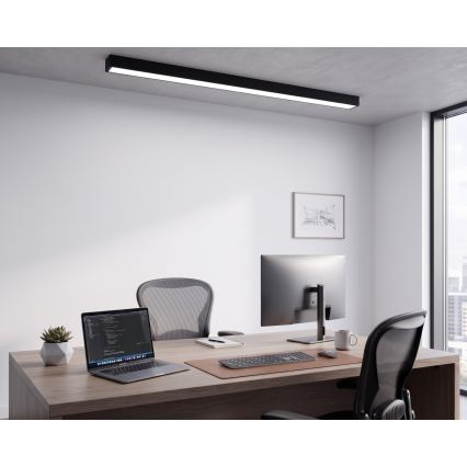 Svітлодіодний накладний світильник/люстра на тросі 44 Вт/230 В 6000K 120 см чорний