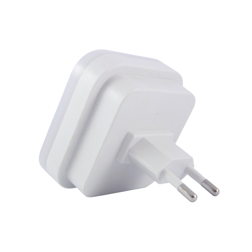 Світлодіодний нічник з датчиком руху та сутінків LED/0,5W/230V білий