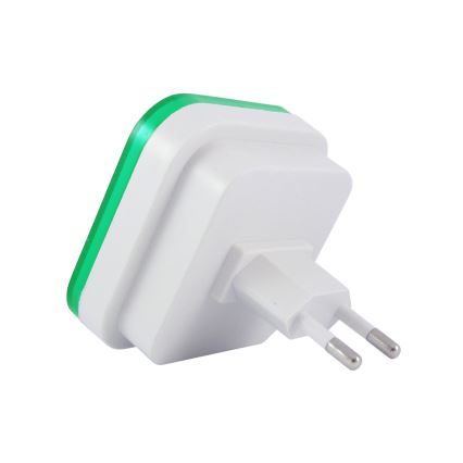 Світлодіодний нічник з сенсором LED/0,5W/230V зелений