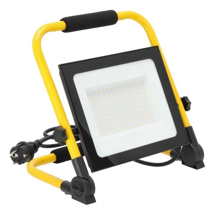 Світлодіодний переносний прожектор TIGRA LED/100W/4000K IP54 чорний/жовтий