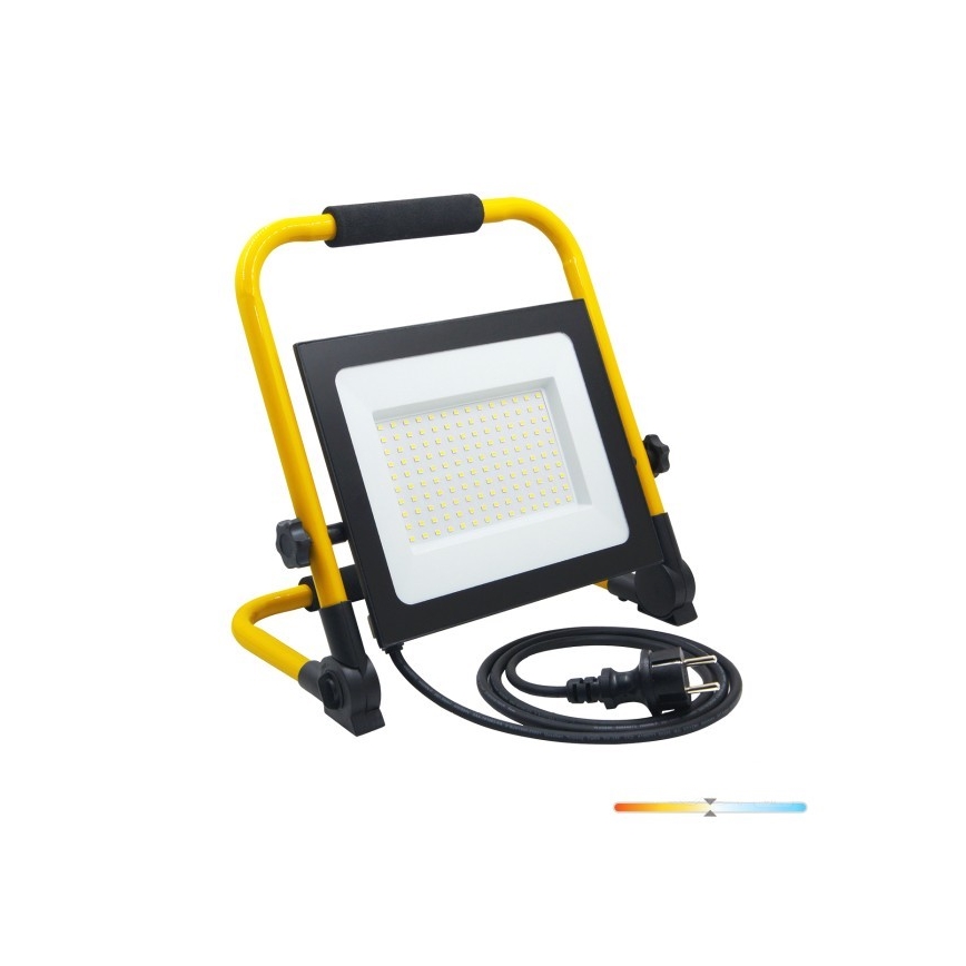 Світлодіодний переносний прожектор TIGRA LED/100W/4000K IP54 чорний/жовтий