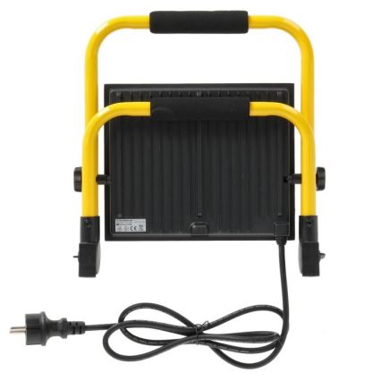 Світлодіодний переносний прожектор TIGRA LED/100W/4000K IP54 чорний/жовтий