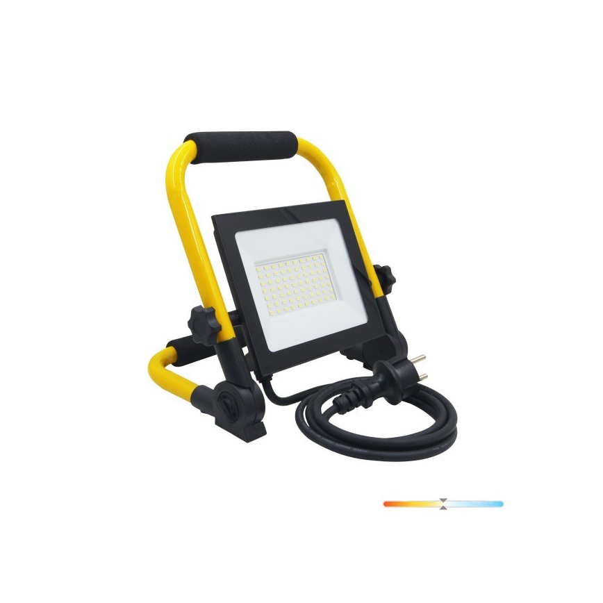 Світлодіодний переносний прожектор TIGRA LED/50W/4000K IP54 чорний/жовтий