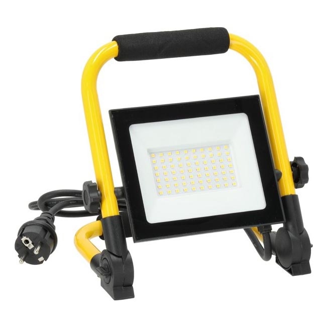Світлодіодний переносний прожектор TIGRA LED/50W/4000K IP54 чорний/жовтий