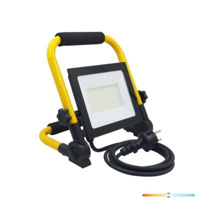 Світлодіодний переносний прожектор TIGRA LED/50W/4000K IP54 чорний/жовтий