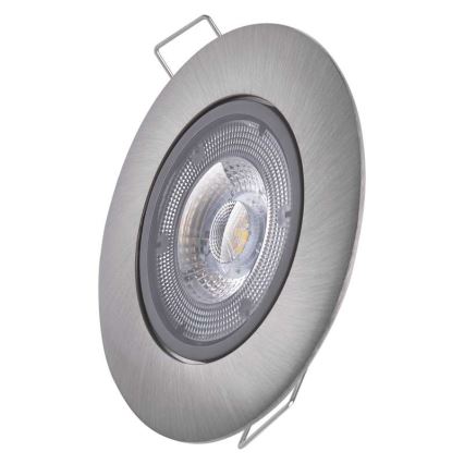 Світлодіодний підвісний стельовий світильник EXCLUSIVE 1xLED/5W/230V 3000 K срібний