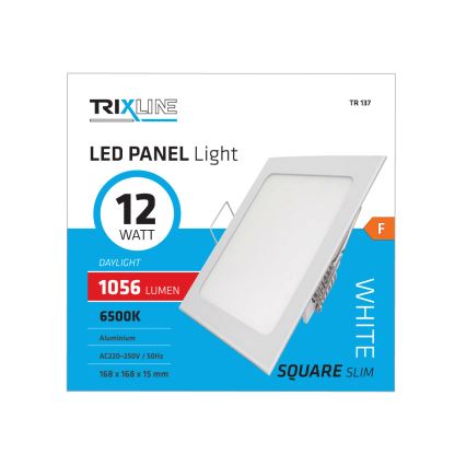 Світлодіодний підвісний стельовий світильник SQUARE LED/12W/230V 6500K