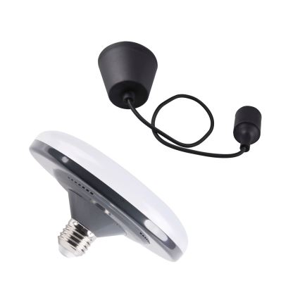 Світлодіодний підвісний світильник KIKI 1xE27/10W/230V чорний