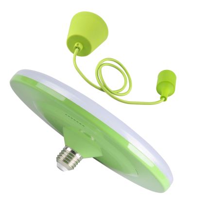 Світлодіодний підвісний світильник KIKI 1xE27/15W/230V зелений