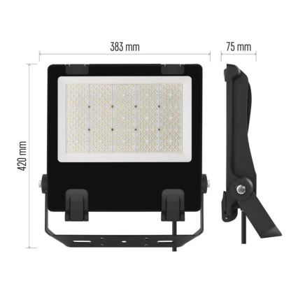 Світлодіодний прожектор AVENO LED/200W/230V 4000K 32000 lm IP66 чорний