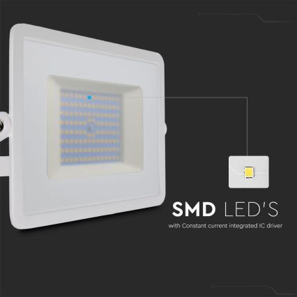 Світлодіодний прожектор LED/100W/230V 6500K IP65 білий