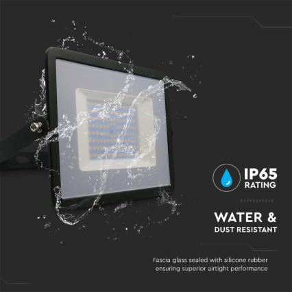 Світлодіодний прожектор LED/100W/230V 6500K IP65 чорний
