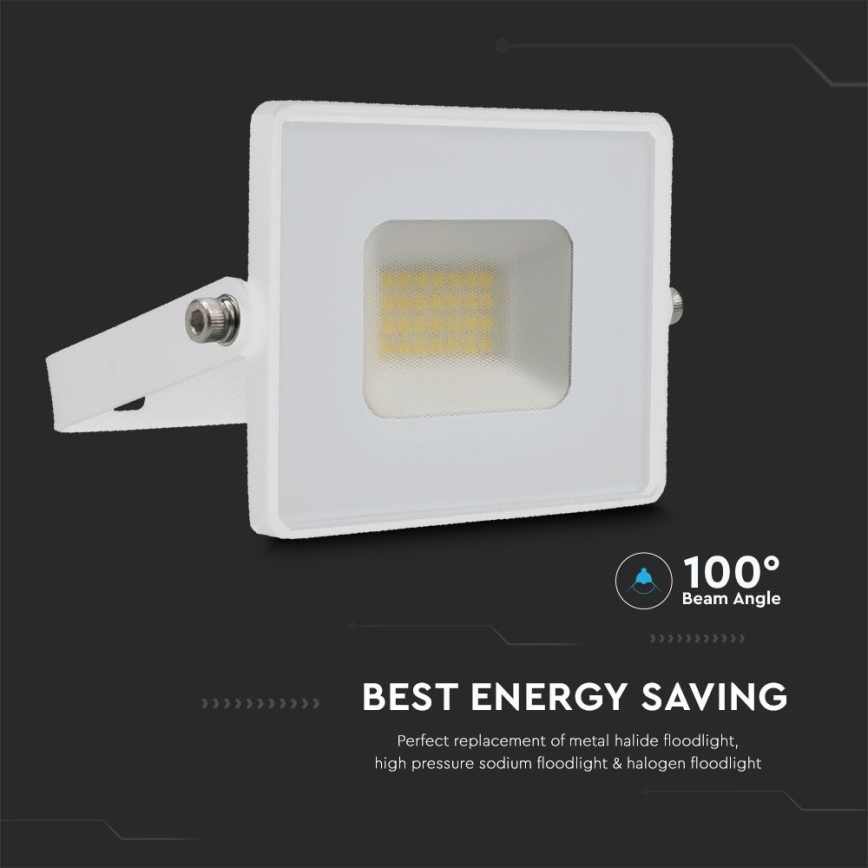 Світлодіодний прожектор LED/20W/230V 6500K IP65 білий