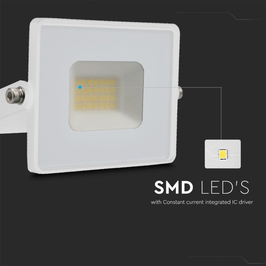 Світлодіодний прожектор LED/20W/230V 6500K IP65 білий