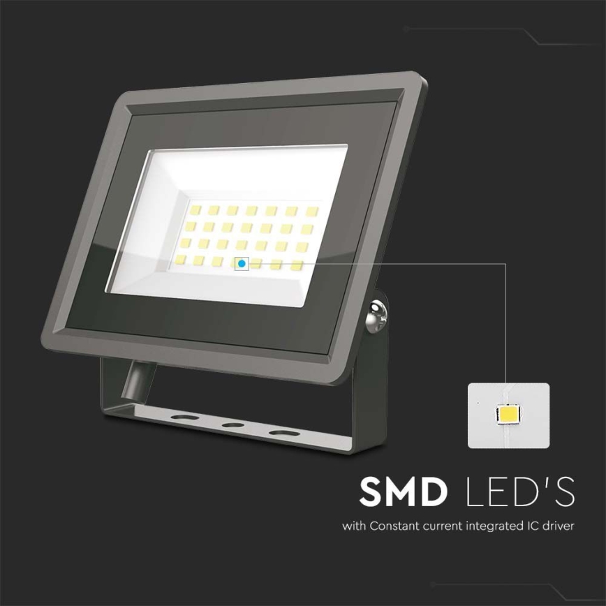 Світлодіодний прожектор LED/20W/230V 6500K IP65 чорний