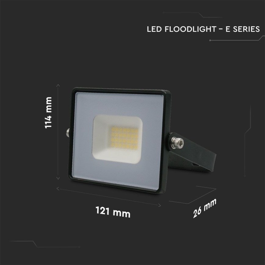 Світлодіодний прожектор LED/20W/230V 6500K IP65 чорний