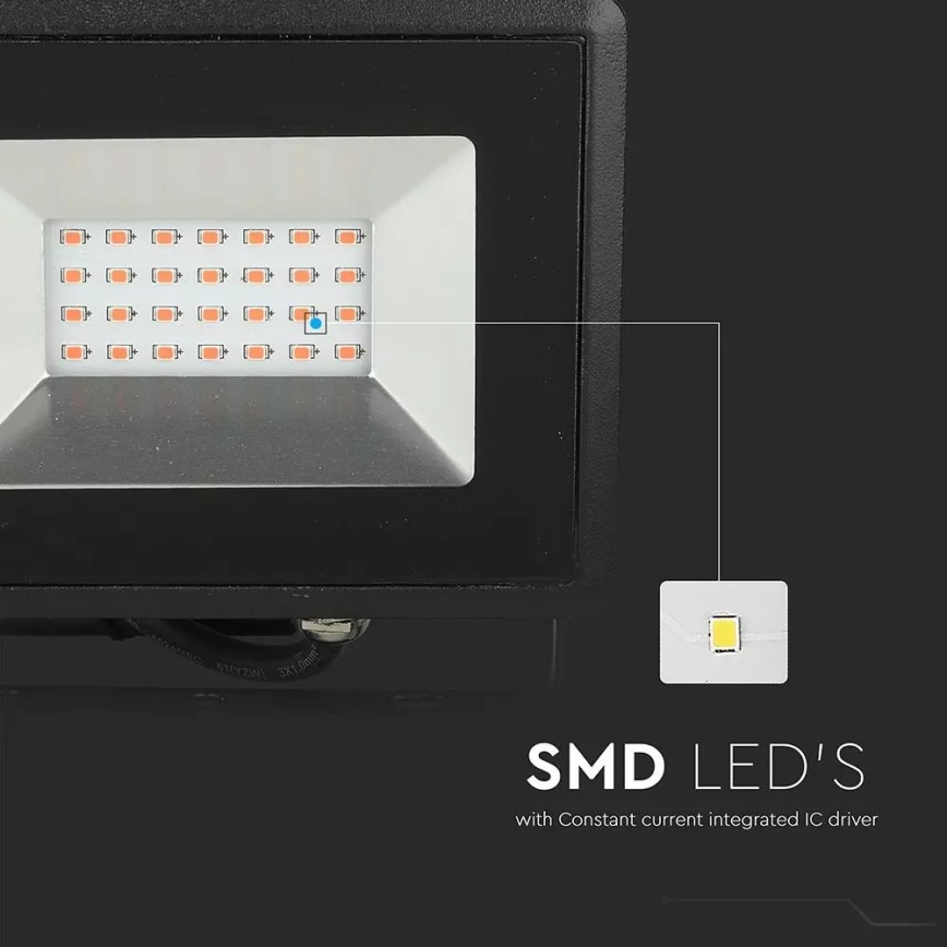 Світлодіодний прожектор LED/20W/230V IP65 рожевий світло