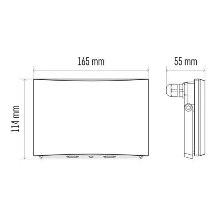 Світлодіодний прожектор LED/30,5W/230V IP65