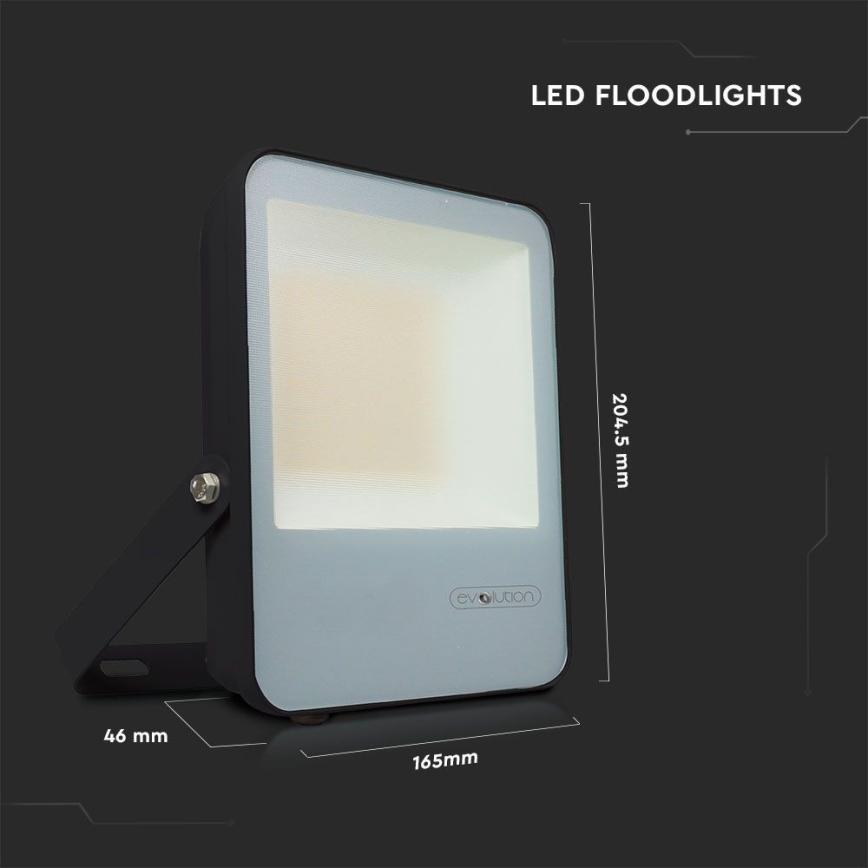 Світлодіодний прожектор LED/30W/230V 6400K IP65 чорний
