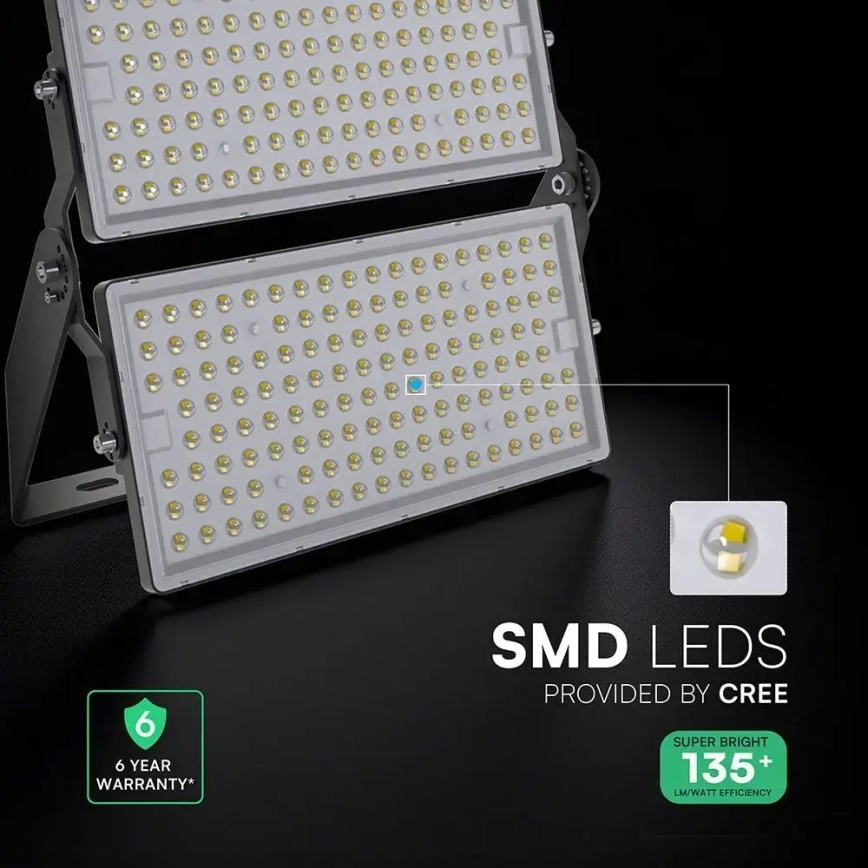 Світлодіодний прожектор LED/500W/230V 6500K IP65 сірий