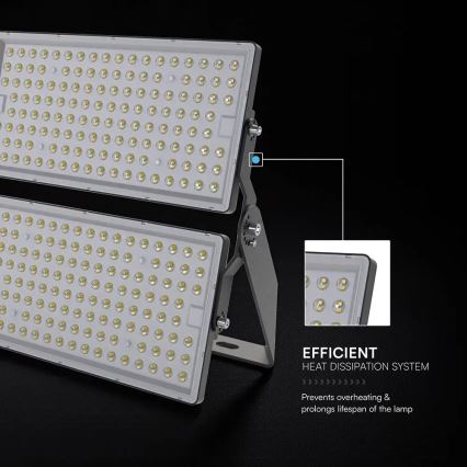 Світлодіодний прожектор LED/500W/230V 6500K IP65 сірий