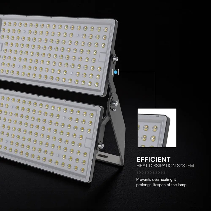 Світлодіодний прожектор LED/500W/230V 6500K IP65 сірий