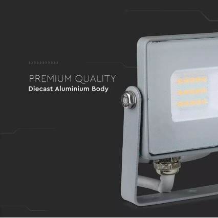 Світлодіодний прожектор SAMSUNG CHIP LED/10W/230V IP65 4000K сірий