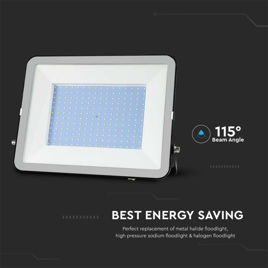 Світлодіодний прожектор SAMSUNG CHIP LED/300W/230V 6500K IP65 чорний