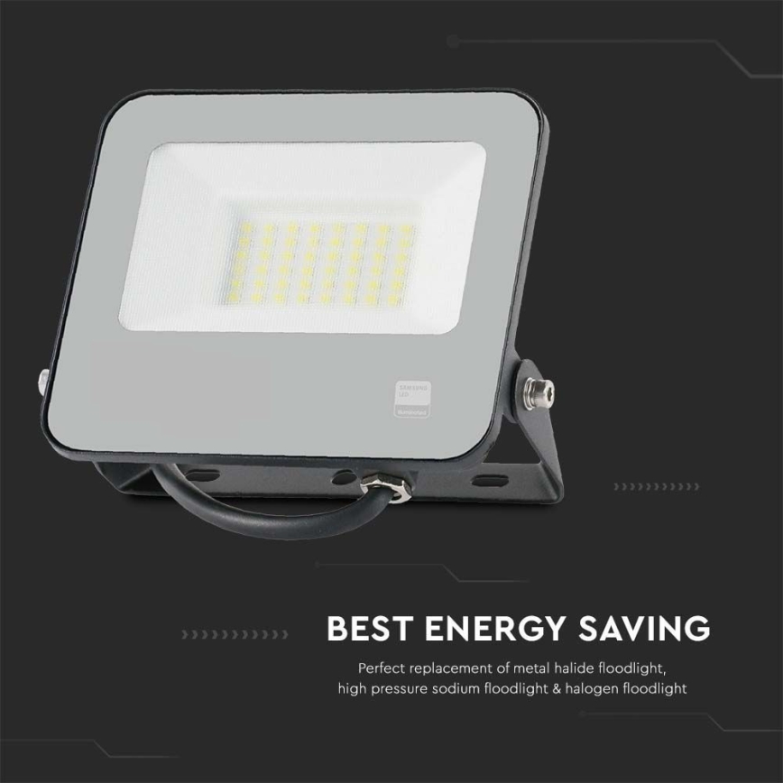 Світлодіодний прожектор SAMSUNG CHIP LED/30W/230V 4000K IP65 чорний